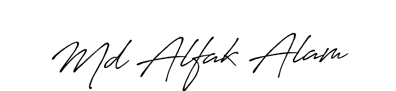 Use a signature maker to create a handwritten signature online. With this signature software, you can design (Antro_Vectra_Bolder) your own signature for name Md Alfak Alam. Md Alfak Alam signature style 7 images and pictures png