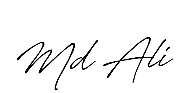 Make a beautiful signature design for name Md Ali. With this signature (Antro_Vectra_Bolder) style, you can create a handwritten signature for free. Md Ali signature style 7 images and pictures png