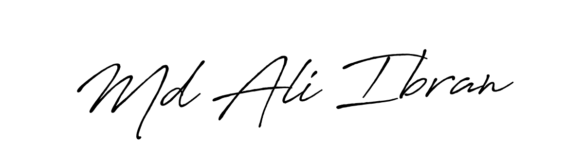 Also You can easily find your signature by using the search form. We will create Md Ali Ibran name handwritten signature images for you free of cost using Antro_Vectra_Bolder sign style. Md Ali Ibran signature style 7 images and pictures png