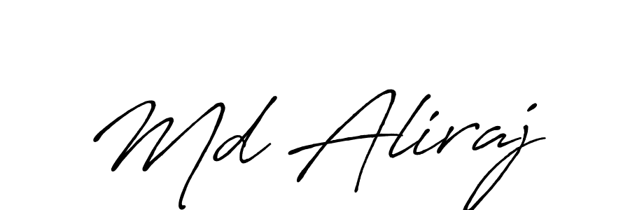 Use a signature maker to create a handwritten signature online. With this signature software, you can design (Antro_Vectra_Bolder) your own signature for name Md Aliraj. Md Aliraj signature style 7 images and pictures png