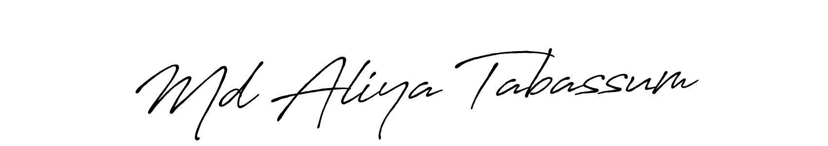 Make a beautiful signature design for name Md Aliya Tabassum. Use this online signature maker to create a handwritten signature for free. Md Aliya Tabassum signature style 7 images and pictures png