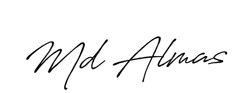 Use a signature maker to create a handwritten signature online. With this signature software, you can design (Antro_Vectra_Bolder) your own signature for name Md Almas. Md Almas signature style 7 images and pictures png