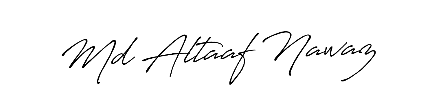 Use a signature maker to create a handwritten signature online. With this signature software, you can design (Antro_Vectra_Bolder) your own signature for name Md Altaaf Nawaz. Md Altaaf Nawaz signature style 7 images and pictures png