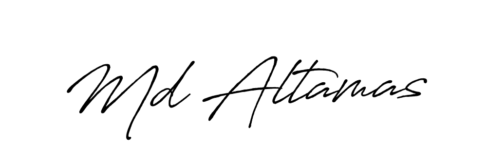 Md Altamas stylish signature style. Best Handwritten Sign (Antro_Vectra_Bolder) for my name. Handwritten Signature Collection Ideas for my name Md Altamas. Md Altamas signature style 7 images and pictures png