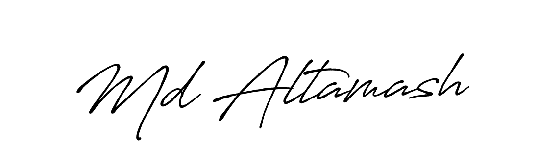 How to make Md Altamash signature? Antro_Vectra_Bolder is a professional autograph style. Create handwritten signature for Md Altamash name. Md Altamash signature style 7 images and pictures png