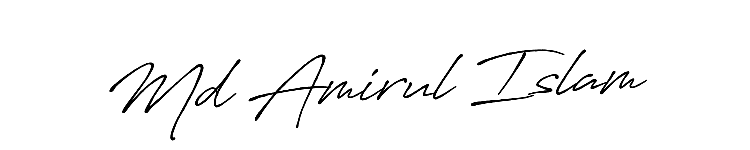 This is the best signature style for the Md Amirul Islam name. Also you like these signature font (Antro_Vectra_Bolder). Mix name signature. Md Amirul Islam signature style 7 images and pictures png