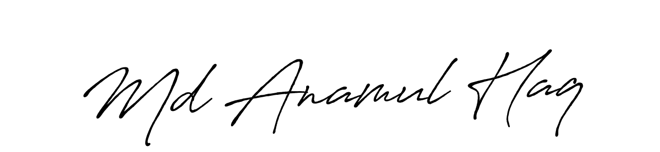 Use a signature maker to create a handwritten signature online. With this signature software, you can design (Antro_Vectra_Bolder) your own signature for name Md Anamul Haq. Md Anamul Haq signature style 7 images and pictures png