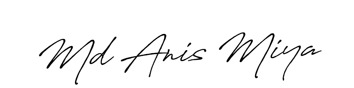 Make a beautiful signature design for name Md Anis Miya. With this signature (Antro_Vectra_Bolder) style, you can create a handwritten signature for free. Md Anis Miya signature style 7 images and pictures png