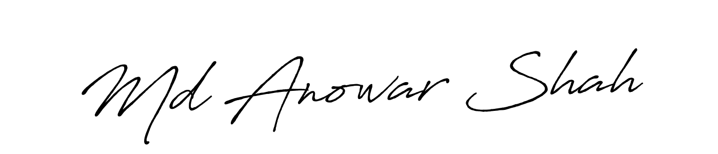 Design your own signature with our free online signature maker. With this signature software, you can create a handwritten (Antro_Vectra_Bolder) signature for name Md Anowar Shah. Md Anowar Shah signature style 7 images and pictures png