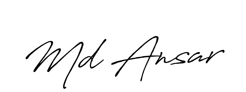 Also You can easily find your signature by using the search form. We will create Md Ansar name handwritten signature images for you free of cost using Antro_Vectra_Bolder sign style. Md Ansar signature style 7 images and pictures png