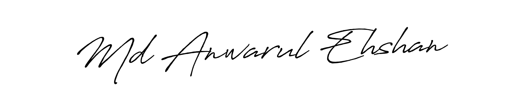 Create a beautiful signature design for name Md Anwarul Ehshan. With this signature (Antro_Vectra_Bolder) fonts, you can make a handwritten signature for free. Md Anwarul Ehshan signature style 7 images and pictures png