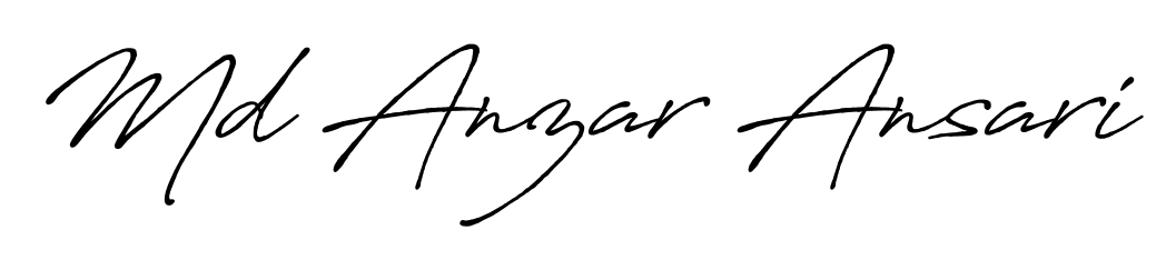 Style your name Md Anzar Ansari with confidence using Antro_Vectra_Bolder signature design. Simple, elegant, and ready for immediate document use. Md Anzar Ansari signature style 7 images and pictures png