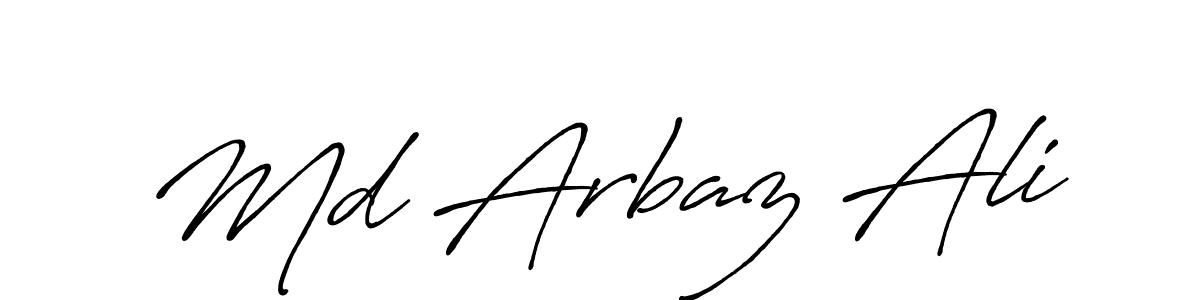 Also You can easily find your signature by using the search form. We will create Md Arbaz Ali name handwritten signature images for you free of cost using Antro_Vectra_Bolder sign style. Md Arbaz Ali signature style 7 images and pictures png