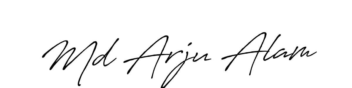 if you are searching for the best signature style for your name Md Arju Alam. so please give up your signature search. here we have designed multiple signature styles  using Antro_Vectra_Bolder. Md Arju Alam signature style 7 images and pictures png