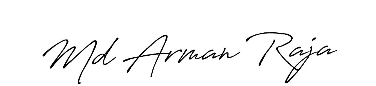 How to make Md Arman Raja signature? Antro_Vectra_Bolder is a professional autograph style. Create handwritten signature for Md Arman Raja name. Md Arman Raja signature style 7 images and pictures png