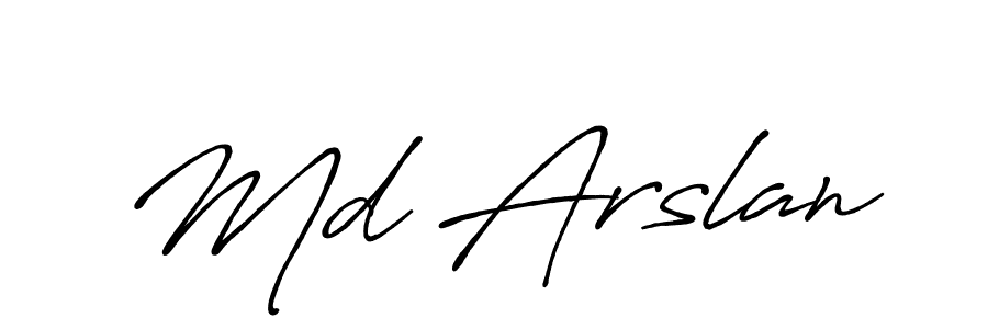 It looks lik you need a new signature style for name Md Arslan. Design unique handwritten (Antro_Vectra_Bolder) signature with our free signature maker in just a few clicks. Md Arslan signature style 7 images and pictures png
