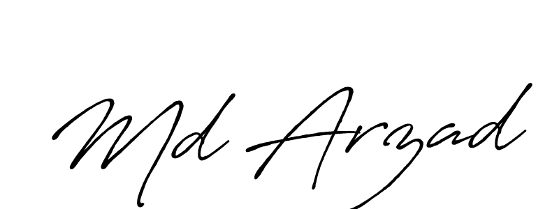 How to make Md Arzad signature? Antro_Vectra_Bolder is a professional autograph style. Create handwritten signature for Md Arzad name. Md Arzad signature style 7 images and pictures png