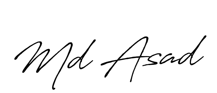 Similarly Antro_Vectra_Bolder is the best handwritten signature design. Signature creator online .You can use it as an online autograph creator for name Md Asad. Md Asad signature style 7 images and pictures png