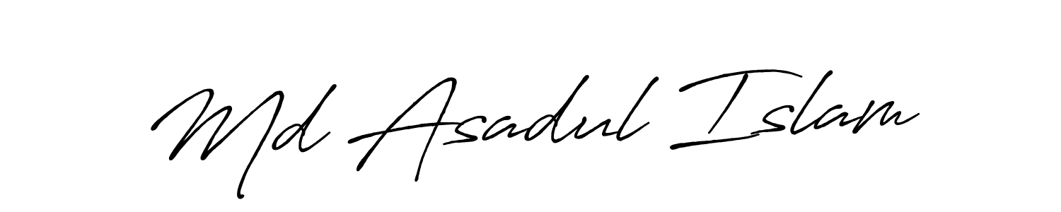 Md Asadul Islam stylish signature style. Best Handwritten Sign (Antro_Vectra_Bolder) for my name. Handwritten Signature Collection Ideas for my name Md Asadul Islam. Md Asadul Islam signature style 7 images and pictures png