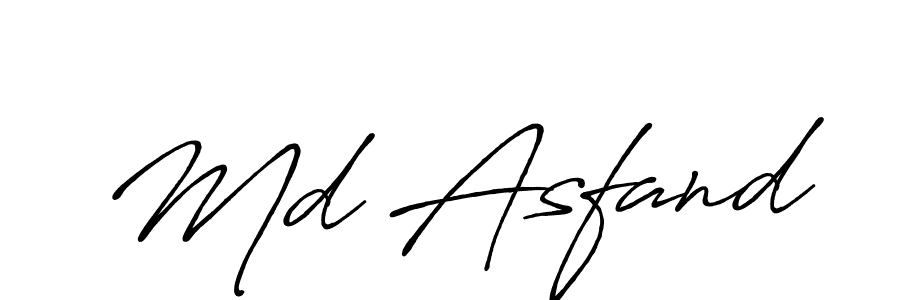 How to make Md Asfand name signature. Use Antro_Vectra_Bolder style for creating short signs online. This is the latest handwritten sign. Md Asfand signature style 7 images and pictures png