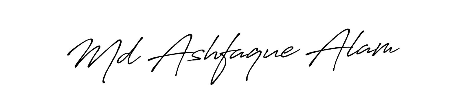 Design your own signature with our free online signature maker. With this signature software, you can create a handwritten (Antro_Vectra_Bolder) signature for name Md Ashfaque Alam. Md Ashfaque Alam signature style 7 images and pictures png