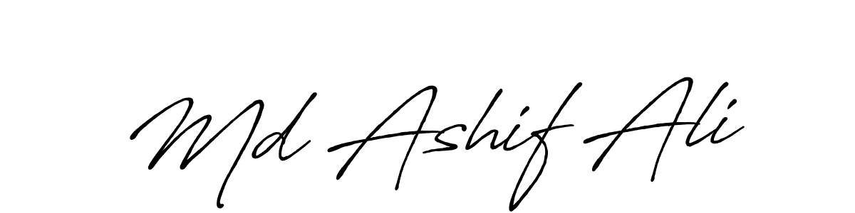 You should practise on your own different ways (Antro_Vectra_Bolder) to write your name (Md Ashif Ali) in signature. don't let someone else do it for you. Md Ashif Ali signature style 7 images and pictures png