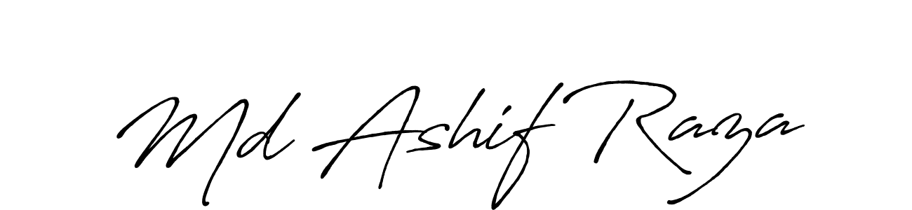 The best way (Antro_Vectra_Bolder) to make a short signature is to pick only two or three words in your name. The name Md Ashif Raza include a total of six letters. For converting this name. Md Ashif Raza signature style 7 images and pictures png