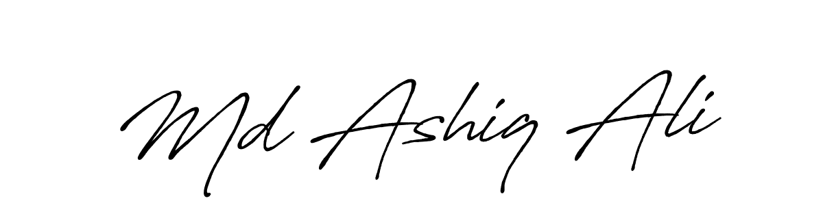 This is the best signature style for the Md Ashiq Ali name. Also you like these signature font (Antro_Vectra_Bolder). Mix name signature. Md Ashiq Ali signature style 7 images and pictures png