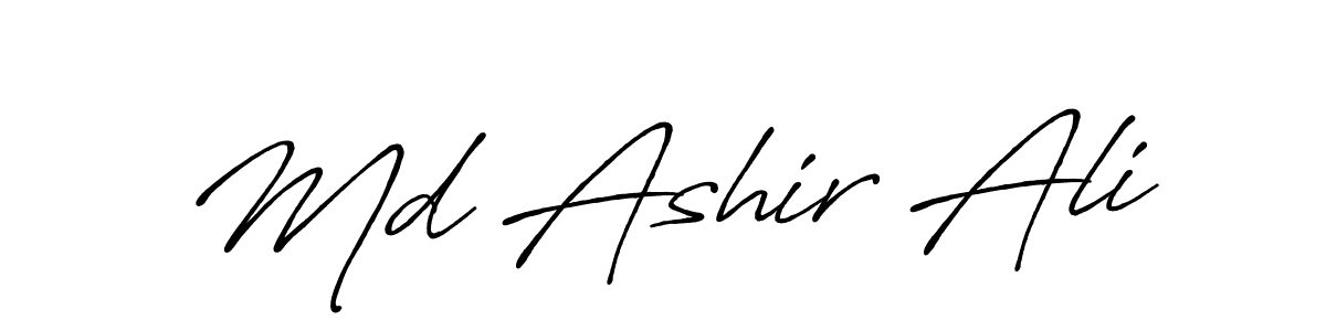 Similarly Antro_Vectra_Bolder is the best handwritten signature design. Signature creator online .You can use it as an online autograph creator for name Md Ashir Ali. Md Ashir Ali signature style 7 images and pictures png