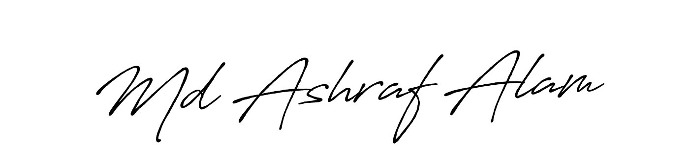 Also we have Md Ashraf Alam name is the best signature style. Create professional handwritten signature collection using Antro_Vectra_Bolder autograph style. Md Ashraf Alam signature style 7 images and pictures png