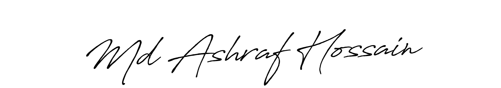 Antro_Vectra_Bolder is a professional signature style that is perfect for those who want to add a touch of class to their signature. It is also a great choice for those who want to make their signature more unique. Get Md Ashraf Hossain name to fancy signature for free. Md Ashraf Hossain signature style 7 images and pictures png