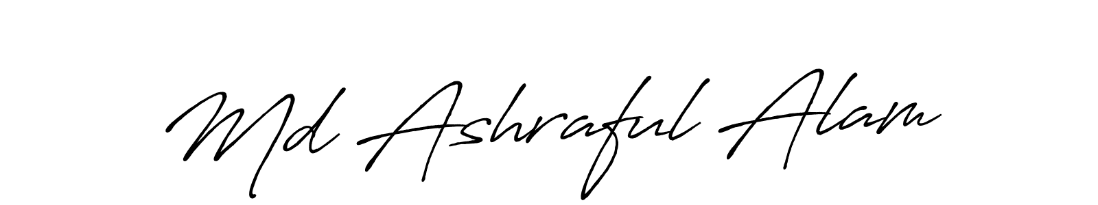 Md Ashraful Alam stylish signature style. Best Handwritten Sign (Antro_Vectra_Bolder) for my name. Handwritten Signature Collection Ideas for my name Md Ashraful Alam. Md Ashraful Alam signature style 7 images and pictures png