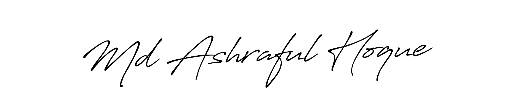 Also we have Md Ashraful Hoque name is the best signature style. Create professional handwritten signature collection using Antro_Vectra_Bolder autograph style. Md Ashraful Hoque signature style 7 images and pictures png