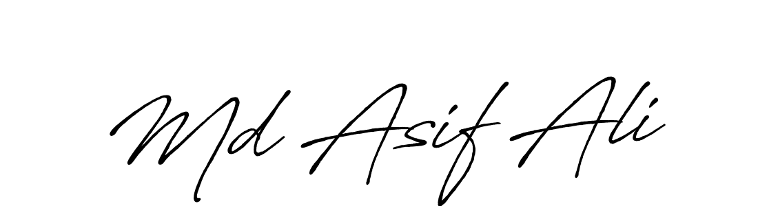 You should practise on your own different ways (Antro_Vectra_Bolder) to write your name (Md Asif Ali) in signature. don't let someone else do it for you. Md Asif Ali signature style 7 images and pictures png