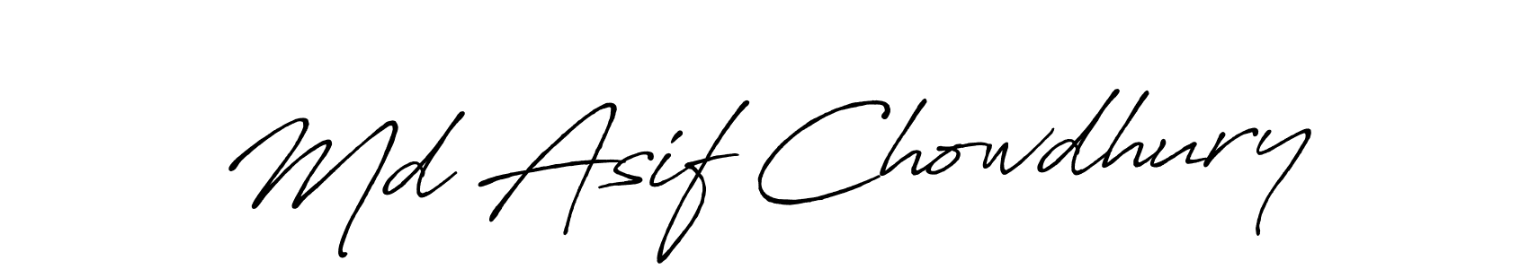 Design your own signature with our free online signature maker. With this signature software, you can create a handwritten (Antro_Vectra_Bolder) signature for name Md Asif Chowdhury. Md Asif Chowdhury signature style 7 images and pictures png