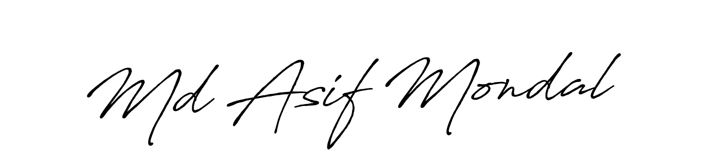 It looks lik you need a new signature style for name Md Asif Mondal. Design unique handwritten (Antro_Vectra_Bolder) signature with our free signature maker in just a few clicks. Md Asif Mondal signature style 7 images and pictures png