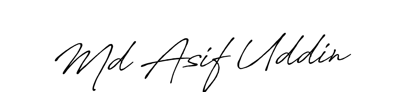 Also You can easily find your signature by using the search form. We will create Md Asif Uddin name handwritten signature images for you free of cost using Antro_Vectra_Bolder sign style. Md Asif Uddin signature style 7 images and pictures png