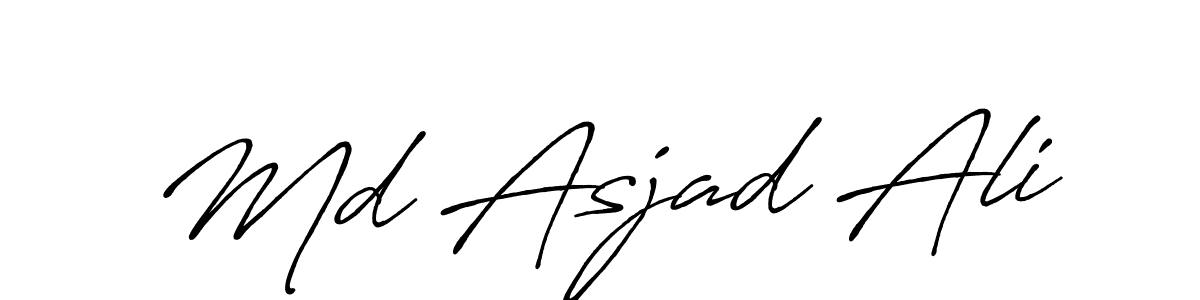 It looks lik you need a new signature style for name Md Asjad Ali. Design unique handwritten (Antro_Vectra_Bolder) signature with our free signature maker in just a few clicks. Md Asjad Ali signature style 7 images and pictures png