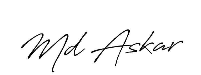 It looks lik you need a new signature style for name Md Askar. Design unique handwritten (Antro_Vectra_Bolder) signature with our free signature maker in just a few clicks. Md Askar signature style 7 images and pictures png