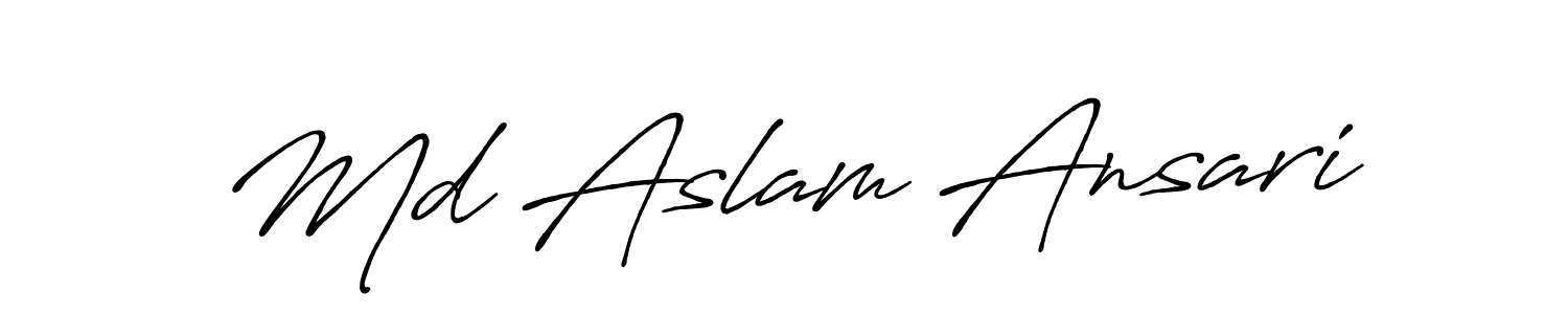 Best and Professional Signature Style for Md Aslam Ansari. Antro_Vectra_Bolder Best Signature Style Collection. Md Aslam Ansari signature style 7 images and pictures png