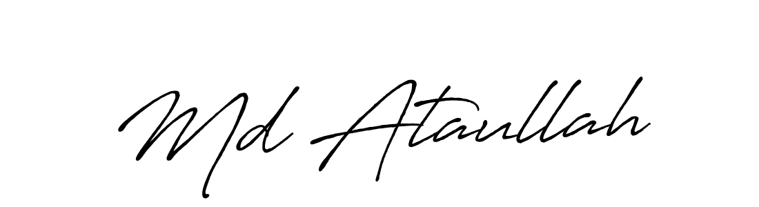 It looks lik you need a new signature style for name Md Ataullah. Design unique handwritten (Antro_Vectra_Bolder) signature with our free signature maker in just a few clicks. Md Ataullah signature style 7 images and pictures png