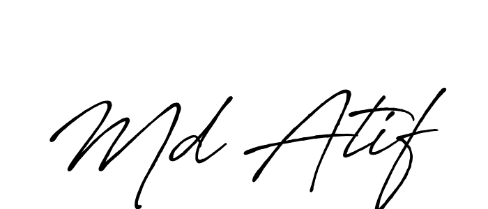 Similarly Antro_Vectra_Bolder is the best handwritten signature design. Signature creator online .You can use it as an online autograph creator for name Md Atif. Md Atif signature style 7 images and pictures png