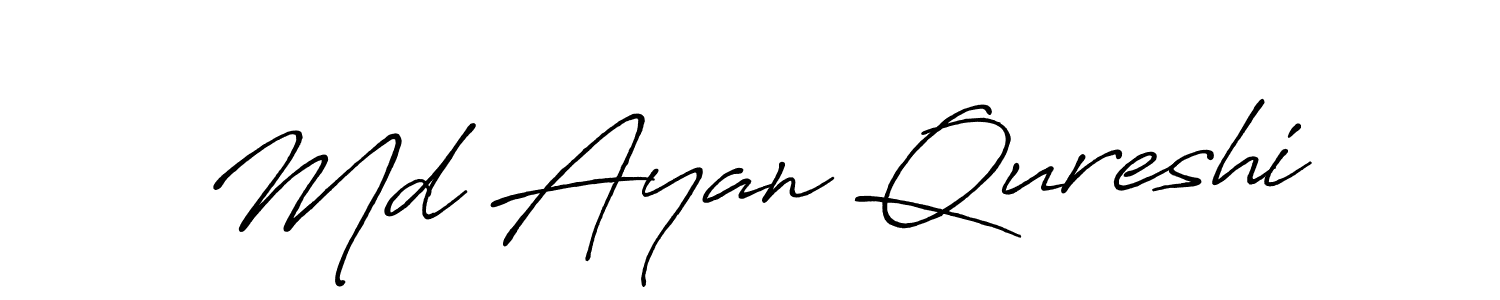 You should practise on your own different ways (Antro_Vectra_Bolder) to write your name (Md Ayan Qureshi) in signature. don't let someone else do it for you. Md Ayan Qureshi signature style 7 images and pictures png