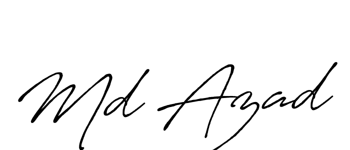 Also we have Md Azad name is the best signature style. Create professional handwritten signature collection using Antro_Vectra_Bolder autograph style. Md Azad signature style 7 images and pictures png