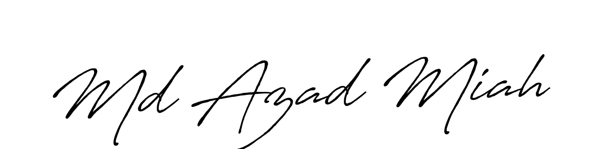 How to make Md Azad Miah signature? Antro_Vectra_Bolder is a professional autograph style. Create handwritten signature for Md Azad Miah name. Md Azad Miah signature style 7 images and pictures png