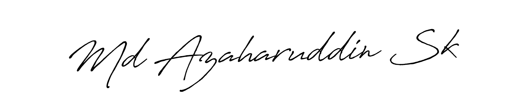 It looks lik you need a new signature style for name Md Azaharuddin Sk. Design unique handwritten (Antro_Vectra_Bolder) signature with our free signature maker in just a few clicks. Md Azaharuddin Sk signature style 7 images and pictures png