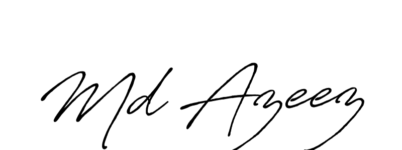 Make a beautiful signature design for name Md Azeez. With this signature (Antro_Vectra_Bolder) style, you can create a handwritten signature for free. Md Azeez signature style 7 images and pictures png