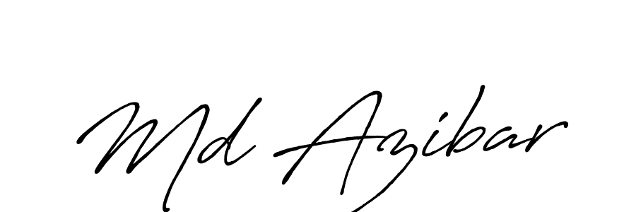 Md Azibar stylish signature style. Best Handwritten Sign (Antro_Vectra_Bolder) for my name. Handwritten Signature Collection Ideas for my name Md Azibar. Md Azibar signature style 7 images and pictures png