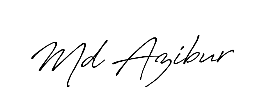 Also we have Md Azibur name is the best signature style. Create professional handwritten signature collection using Antro_Vectra_Bolder autograph style. Md Azibur signature style 7 images and pictures png