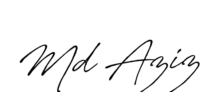 It looks lik you need a new signature style for name Md Aziz. Design unique handwritten (Antro_Vectra_Bolder) signature with our free signature maker in just a few clicks. Md Aziz signature style 7 images and pictures png